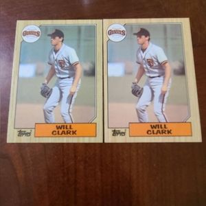 Will Clark 1987 topps error card excellent condition